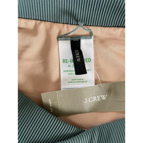 J. Crew Swim Bikini Bottom Ribbed High Waist Swimwear - Picture 6 of 8